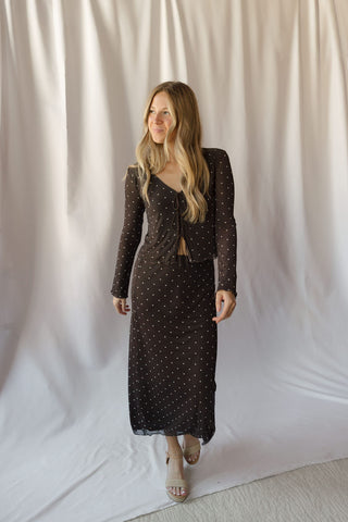 Z Supply Amara Polka Dot Mesh Top