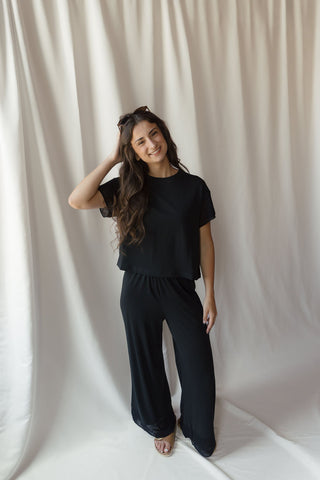 Z Supply Banyan Top, Black - The Red Thread Boutique