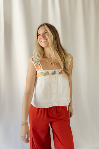 Clara Crochet Citrus Tank - The Red Thread Boutique