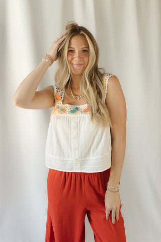 Clara Crochet Citrus Tank - The Red Thread Boutique
