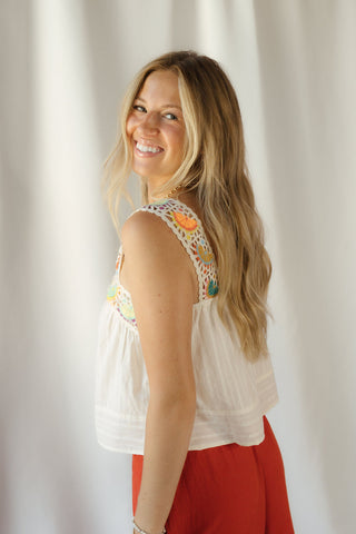 Clara Crochet Citrus Tank - The Red Thread Boutique