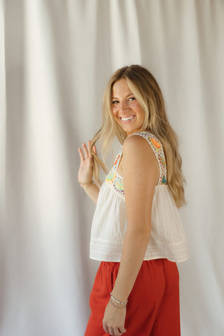 Clara Crochet Citrus Tank - The Red Thread Boutique