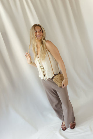 Ellis Beaded Lace Vest - The Red Thread Boutique