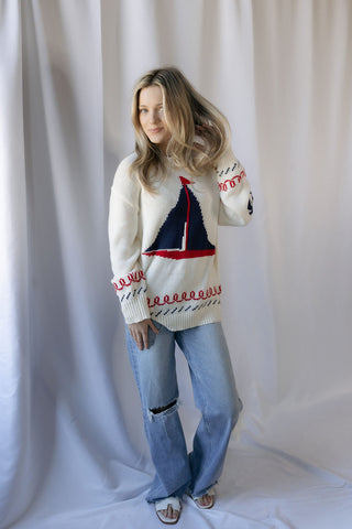 Set Sail Americana Graphic Sweater - The Red Thread Boutique