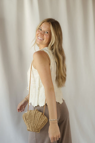 Ellis Beaded Lace Vest - The Red Thread Boutique