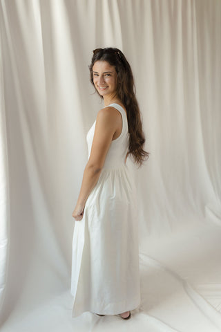 Z Supply Kensie Midi Dress, Cloud - The Red Thread Boutique