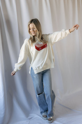 Sardines Graphic Sweatshirt - The Red Thread Boutique