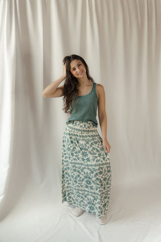 Z Supply Julian Crochet Tank, Evergalde - The Red Thread Boutique