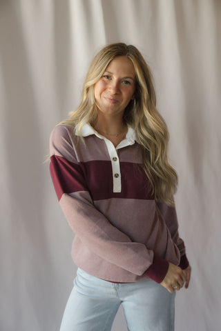 Pembrook Top, Mauve Multi
