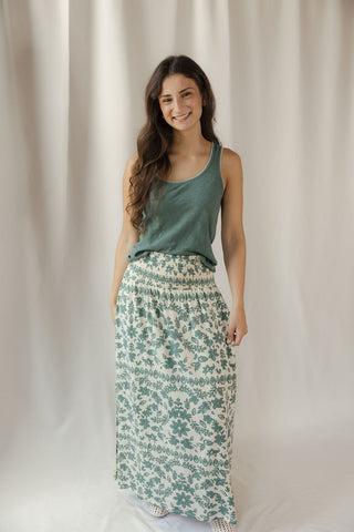 Z Supply Leya Tera Paisley Maxi Skirt - The Red Thread Boutique