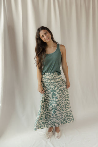 Z Supply Julian Crochet Tank, Evergalde - The Red Thread Boutique