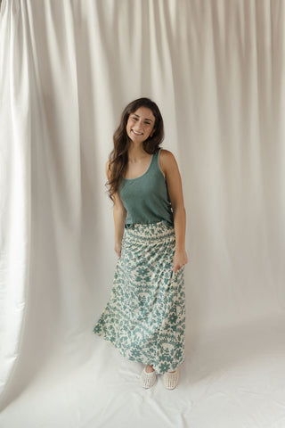 Z Supply Julian Crochet Tank, Evergalde - The Red Thread Boutique