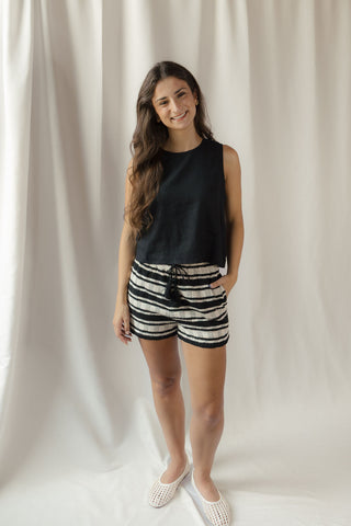 Z Supply Sloane Linen Top, Black - The Red Thread Boutique