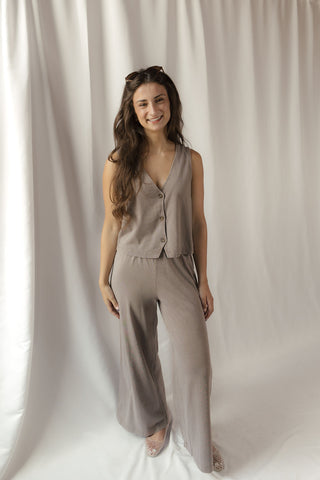 Z Supply Noelle Jersey Top, Perfectly Taupe - The Red Thread Boutique
