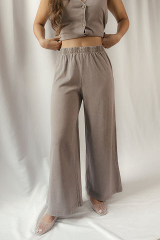 Z Supply Scout Jersey Crop Flare Pants, Perfectly Taupe - The Red Thread Boutique