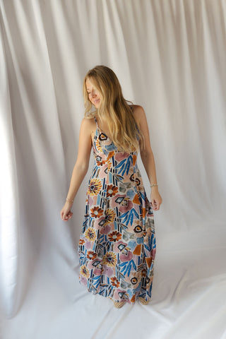 Raelyn Printed Maxi Dress - The Red Thread Boutique