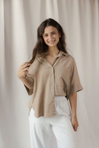 Z Supply Expedition Button Up, Taro - The Red Thread Boutique
