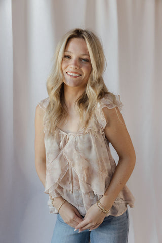 Kinsley Tank, Blush Floral