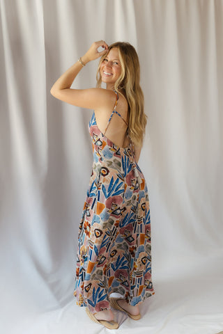 Raelyn Printed Maxi Dress - The Red Thread Boutique