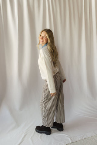 Crest Pullover, Tan Heather