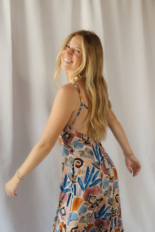 Raelyn Printed Maxi Dress - The Red Thread Boutique