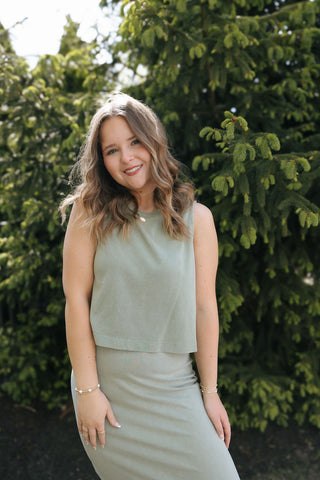 Sloane Jersey Tank, Avocado by Z Supply
