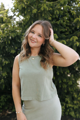 Sloane Jersey Tank, Avocado by Z Supply