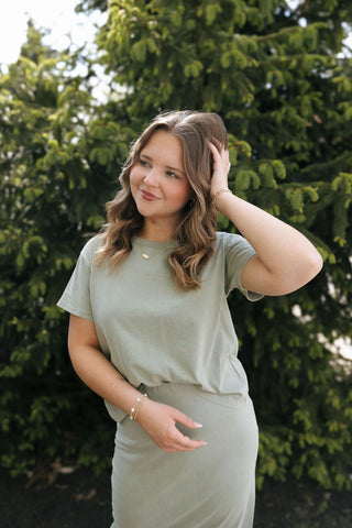 Go To Washed Tee, Avocado by Z Supply