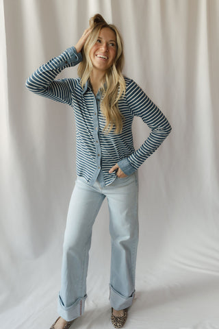 Marty Top, Denim Stripe