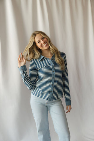 Marty Top, Denim Stripe