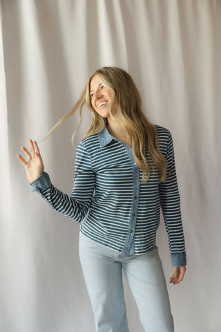 Marty Top, Denim Stripe