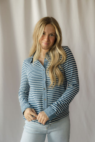 Marty Top, Denim Stripe