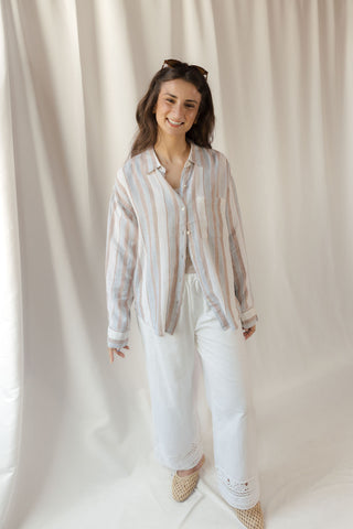 Z Supply The Perfect Line Top, Coconut - The Red Thread Boutique