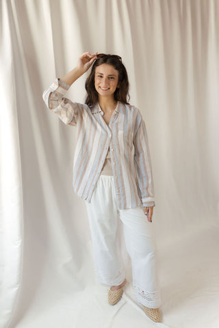 Z Supply The Perfect Line Top, Coconut - The Red Thread Boutique