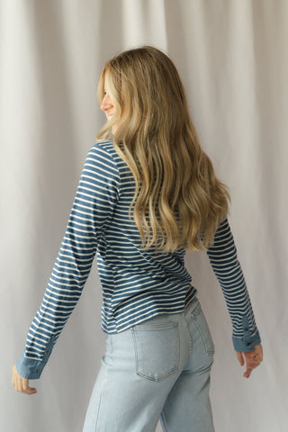 Marty Top, Denim Stripe