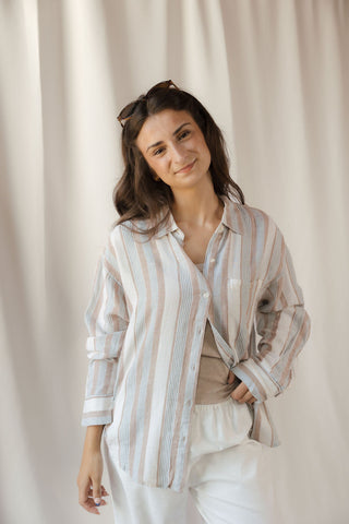 Z Supply The Perfect Line Top, Coconut - The Red Thread Boutique