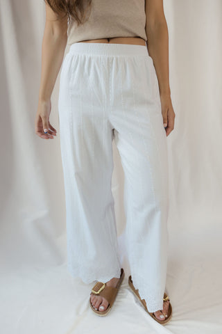 Z Supply Sea Esta Pants, White - The Red Thread Boutique
