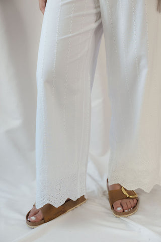 Z Supply Sea Esta Pants, White - The Red Thread Boutique