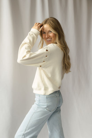 Z Supply Axel Grommet Sweatshirt, Sandstone