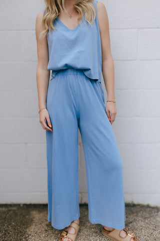 Sloane V Neck Tank, Bay Blue by Z Supply