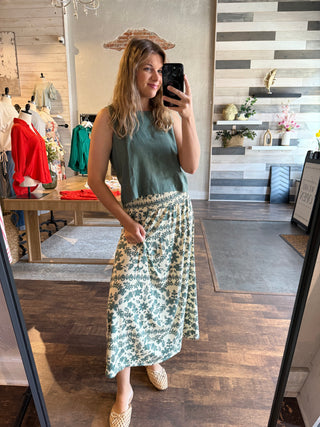 Z Supply Leya Tera Paisley Maxi Skirt - The Red Thread Boutique