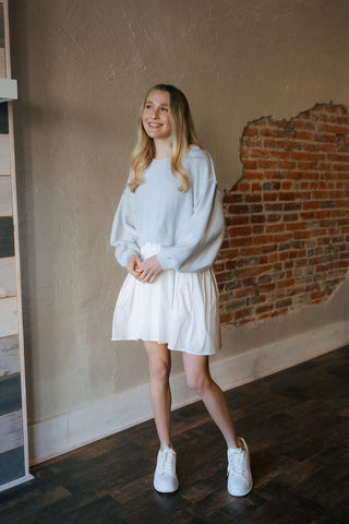 Isabel Dress, Blue White *final sale