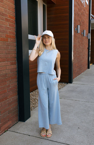 Sloane Jersey Denim Muscle Tank by Z Supply - The Red Thread Boutique