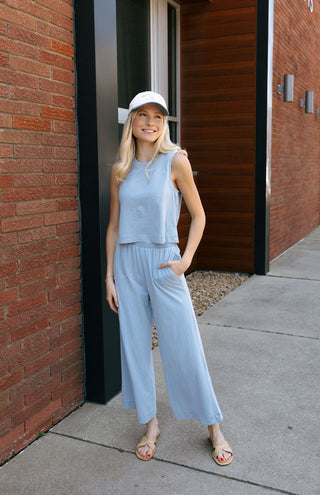 Sloane Jersey Denim Muscle Tank by Z Supply - The Red Thread Boutique