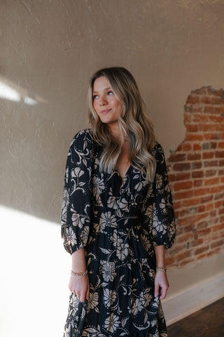 Adelina Ari Floral Midi Dress, Parchment by Z Supply