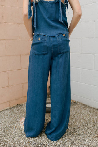 Dark Chambray Pants