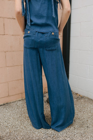 Dark Chambray Pants