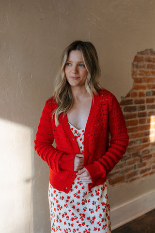 Romance Cardigan, Cherry by Z Supply