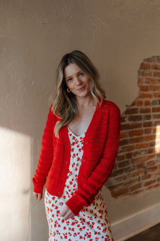 Romance Cardigan, Cherry by Z Supply
