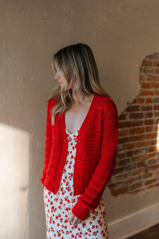 Romance Cardigan, Cherry by Z Supply
